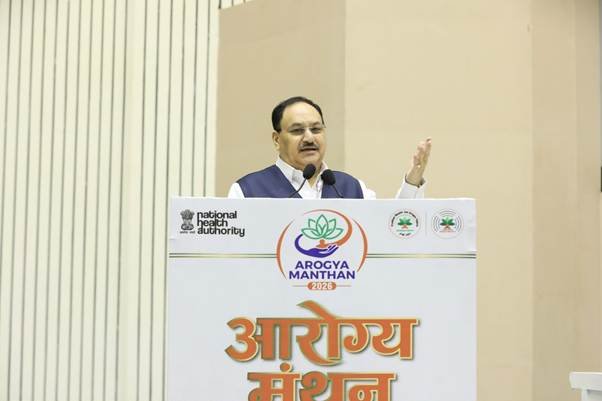 J.P. Nadda inaugurates Arogya Manthan 2026, marking eight years of AB PM-JAY and five years of ABDM
