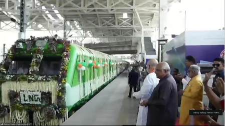 India Flags Off First LNG-Powered Train in Gujarat