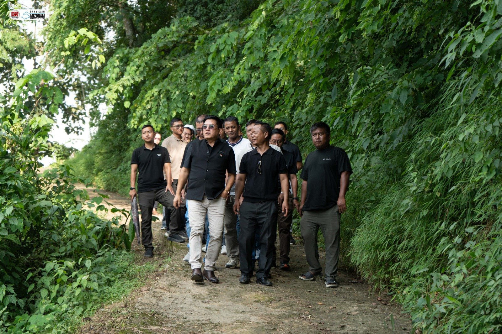 Lt. Col. (Retd.) Clement Lalhmingthanga Inspects Temporary Accommodation Site For Territorial Army At Bung Bangla, Zemabawk