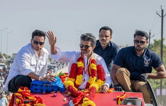 Vijay Holds 45-km Roadshow in Madurantakam Ahead of Assembly Bypoll