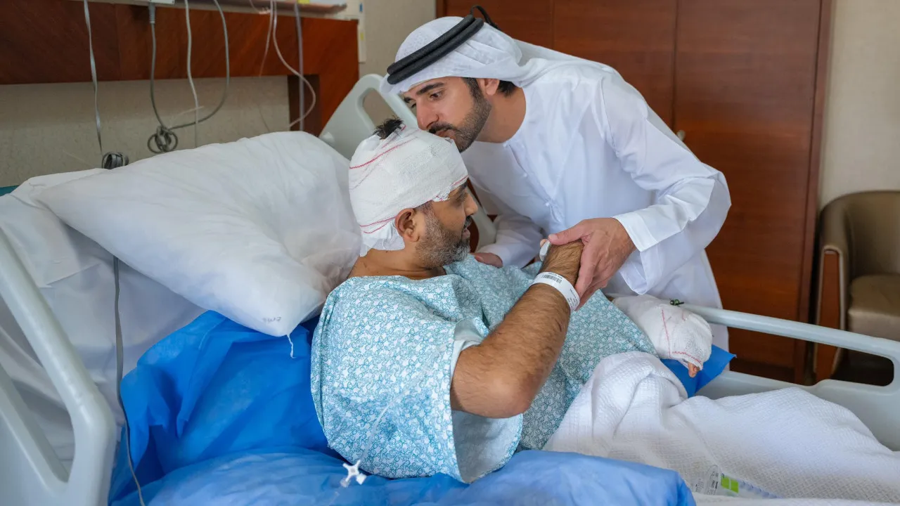 Dubai Crown Prince Visits Injured Indian Pilot Smit Machchhar, Praises His Courage