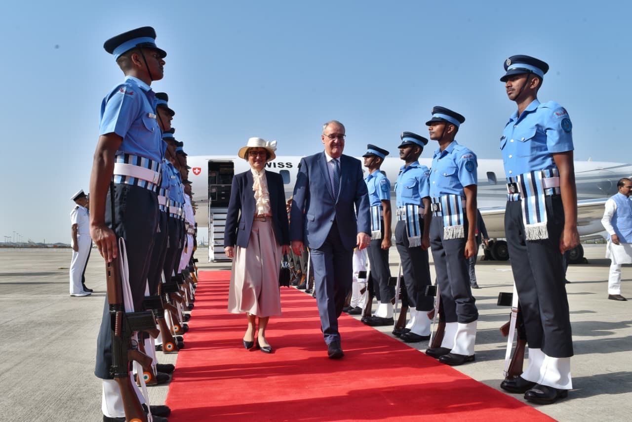 Swiss President Guy Parmelin Begins Three-Day State Visit to India