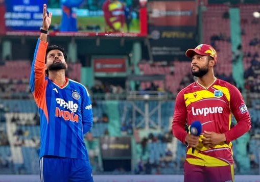 India Opt to Bowl Against West Indies in First T20I in Lucknow