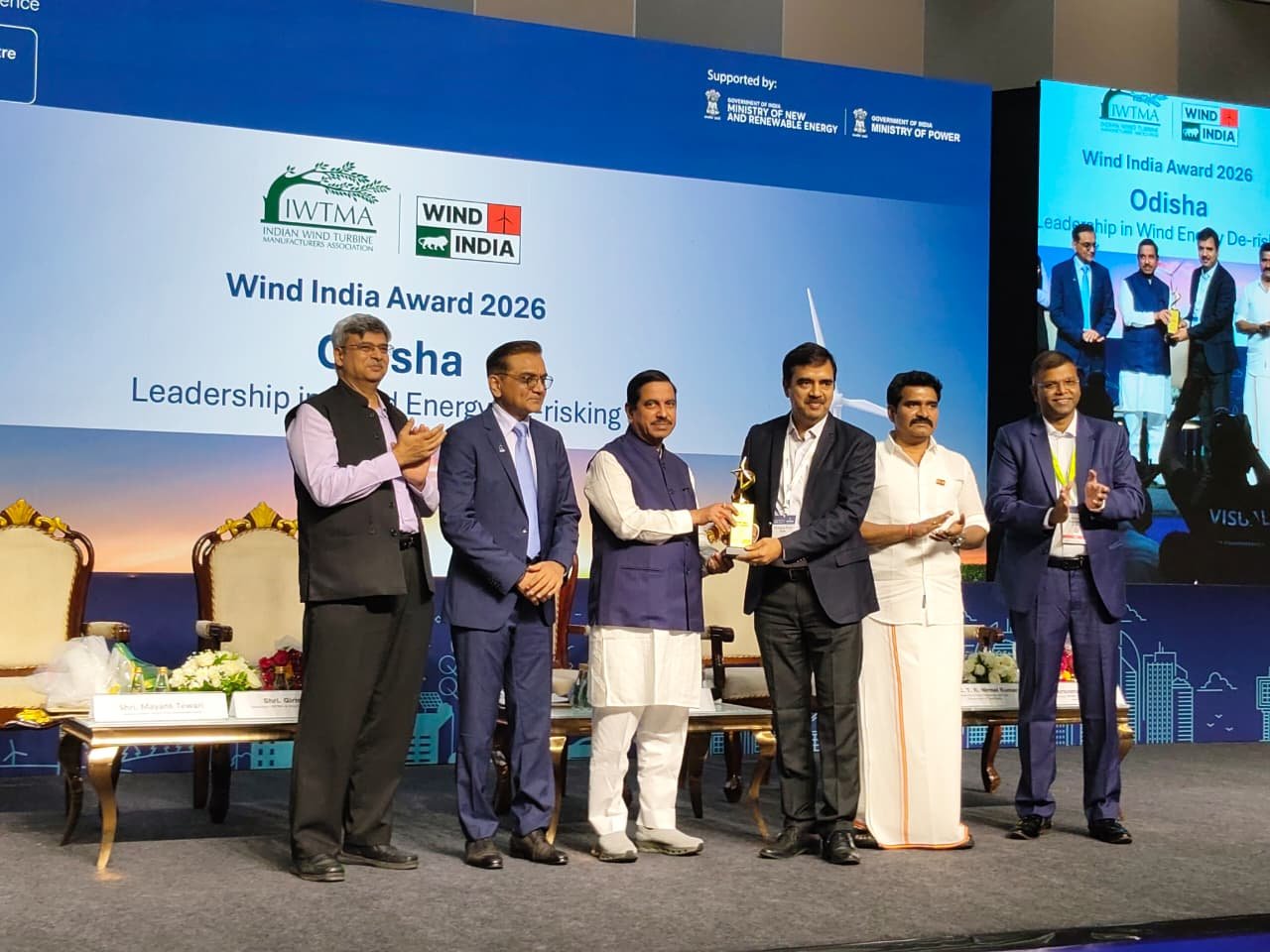 Odisha Receives Wind India 2026 Award for Leadership in Wind Energy De-risking; Showcases State’s Wind Energy Potential