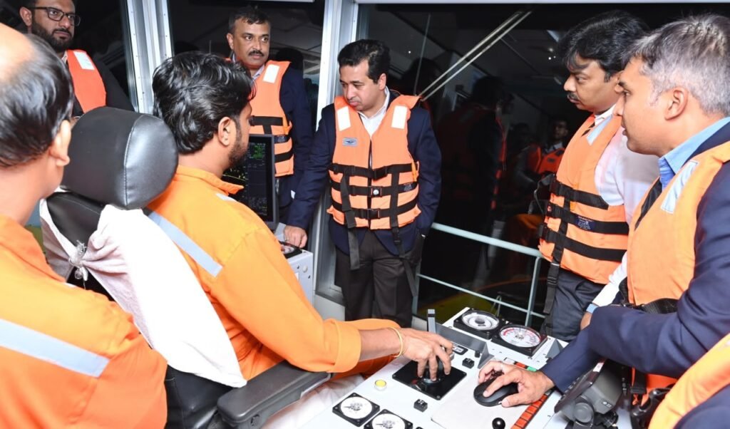 Maharashtra Minister Nitesh Rane Inspects Adani Port at Krishnapatnam