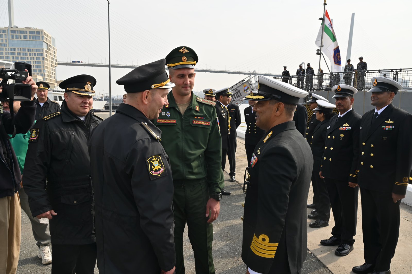 Indian Naval Ship Sahyadri Arrives At Vladivostok, Russia, For Bilateral Exercise Indra-2026