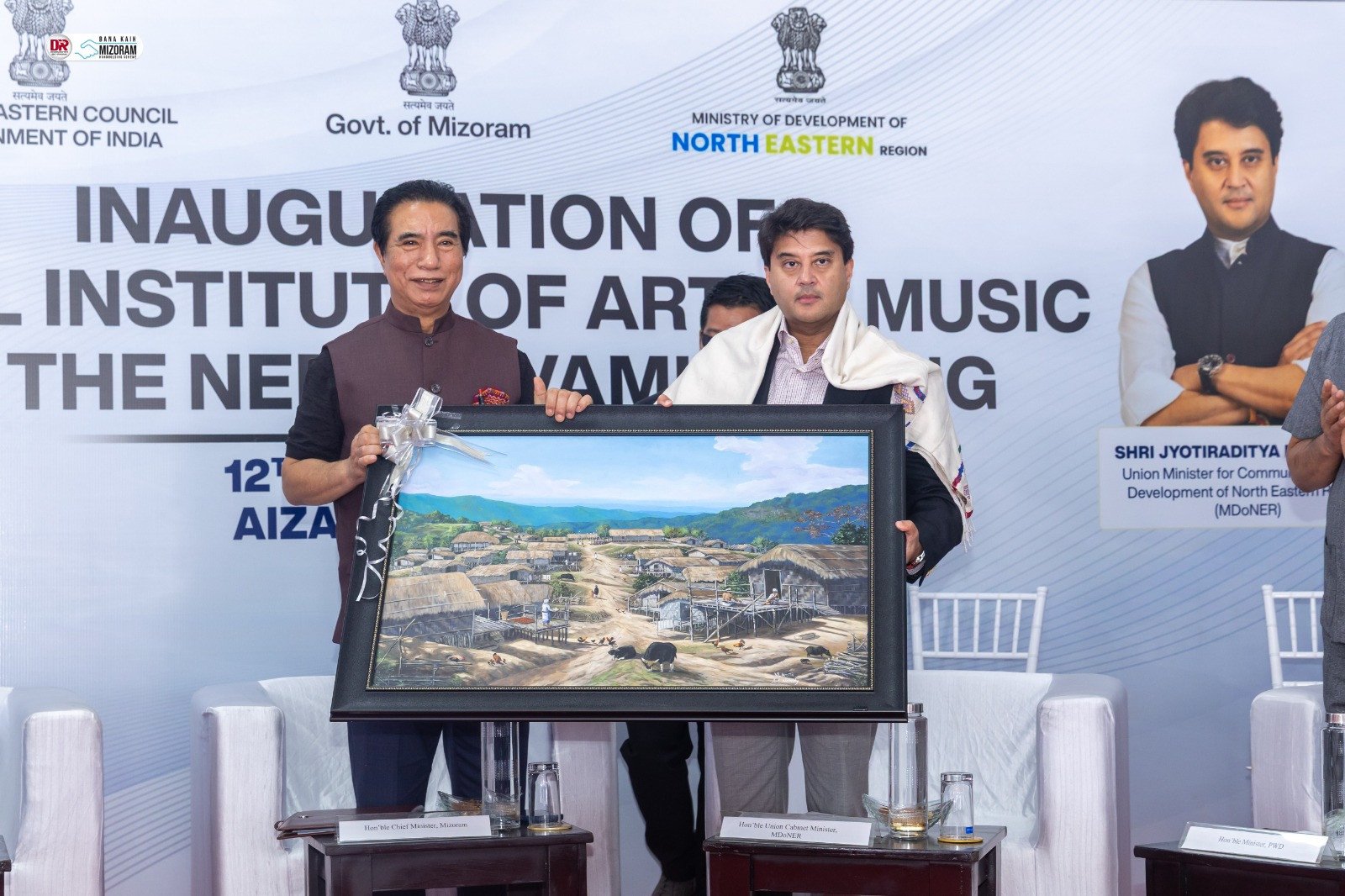Jyotiraditya M. Scindia inaugurates Aizawl Institute of Arts & Music for the NER and 9 other projects