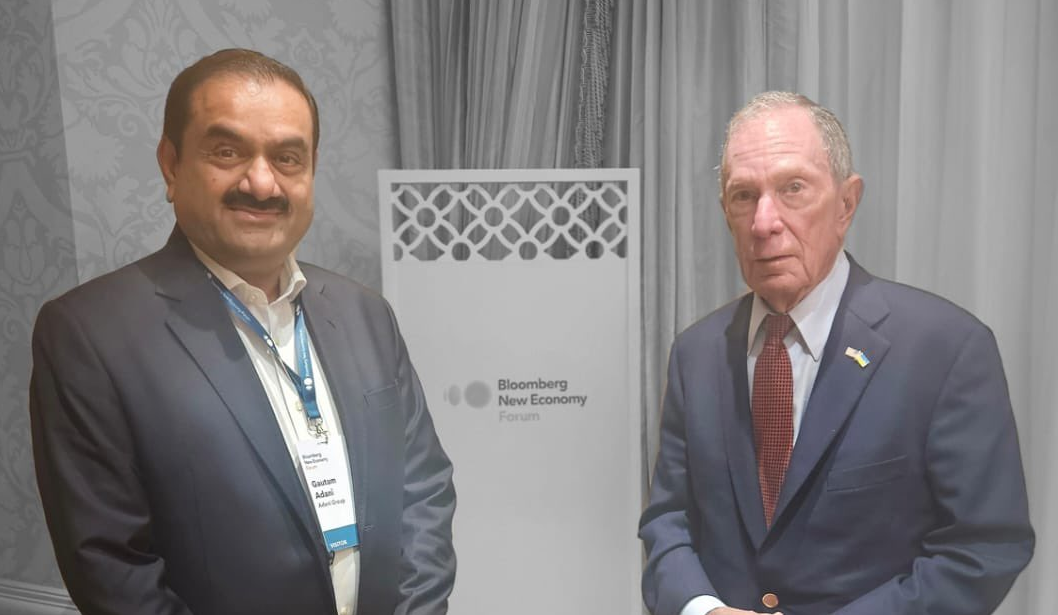 Gautam Adani, Mike Bloomberg Discuss Energy Transition, AI and Sustainable Growth in New Delhi