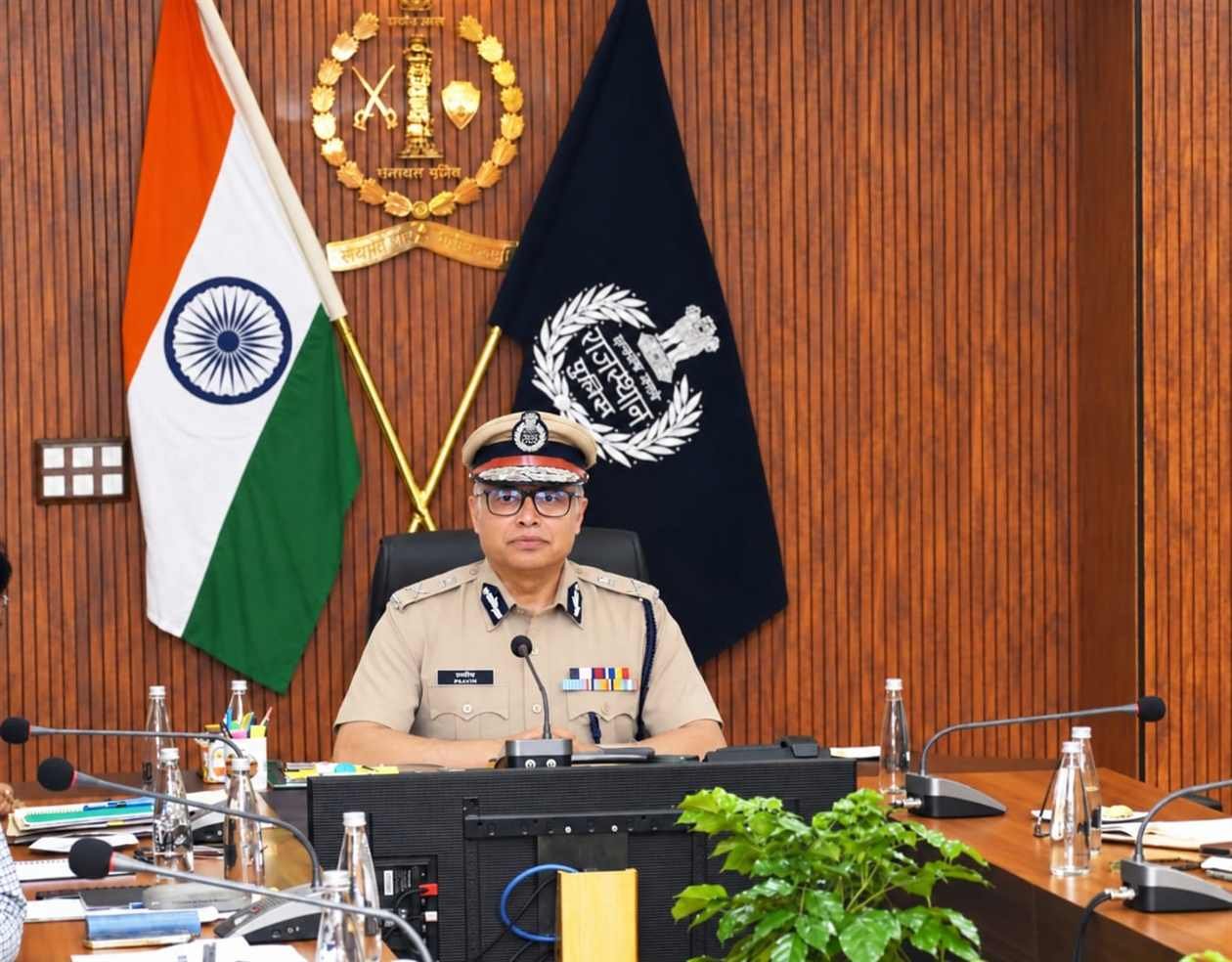 Rajasthan DGP Rajiv Kumar Sharma Reviews Law and Order, Stresses Cybercrime Action and Panchayat Poll Preparedness