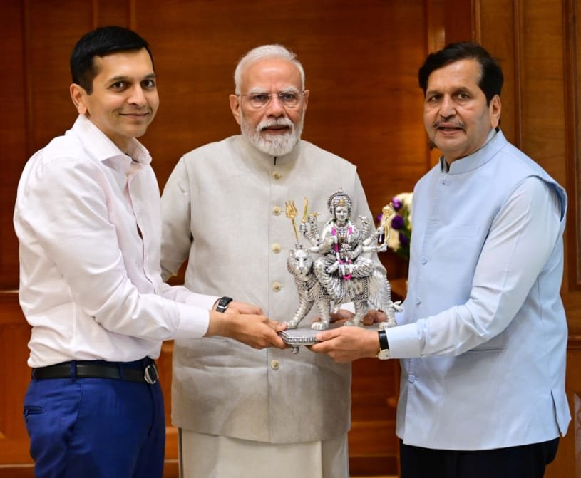 Maharashtra Minister Mangal Prabhat Lodha Meets PM Narendra Modi