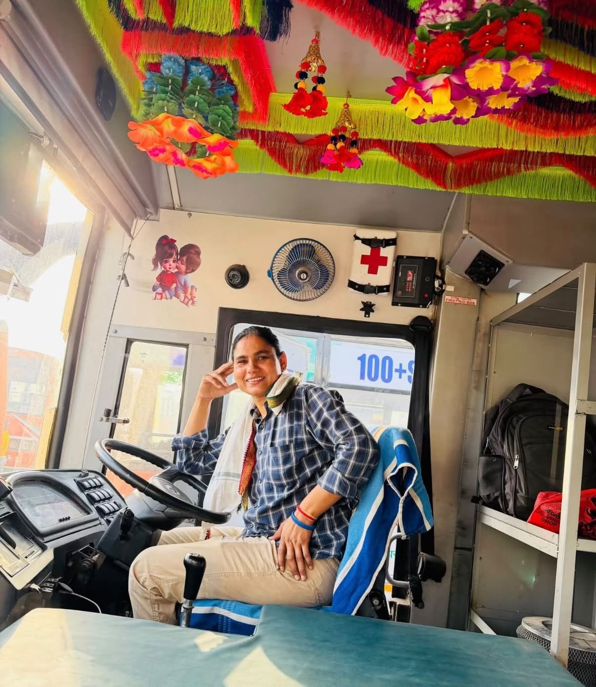 Under Yogi govt, Sonu breaks barriers, takes the wheel as a bus driver