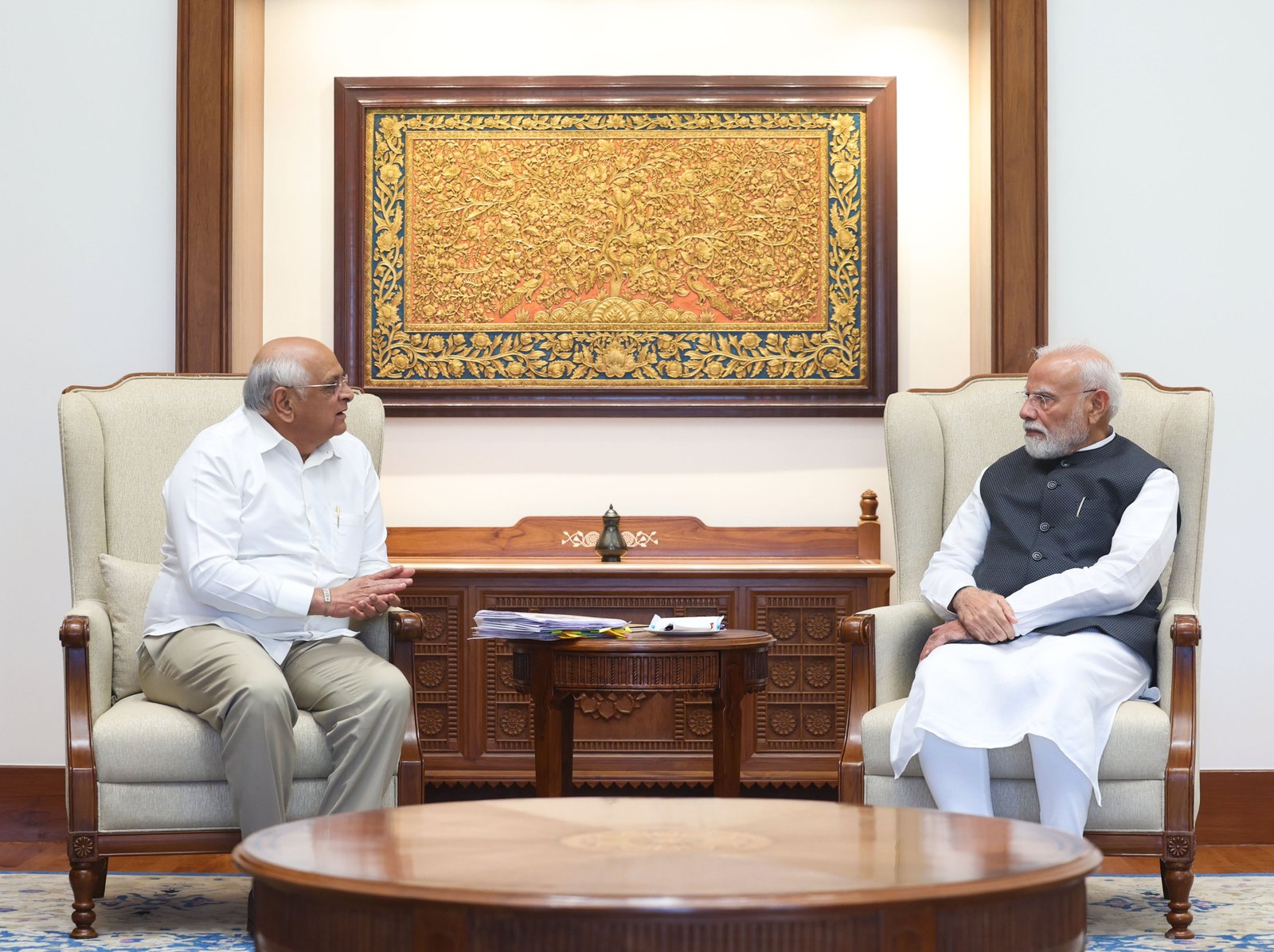 Gujarat CM Bhupendra Patel Meets PM Modi, Discusses Development Opportunities for Key Sections