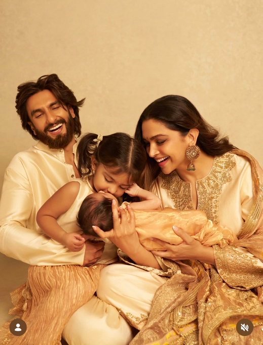 Ranveer Singh, Deepika Padukone Reveal Second Daughter’s Name as Devi Padukone Singh