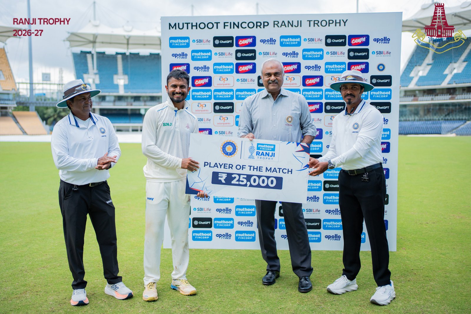 Ranji Trophy: Sai Kishore Takes 10 Wickets, Rinku Singh Hits Century as Tamil Nadu, UP Win