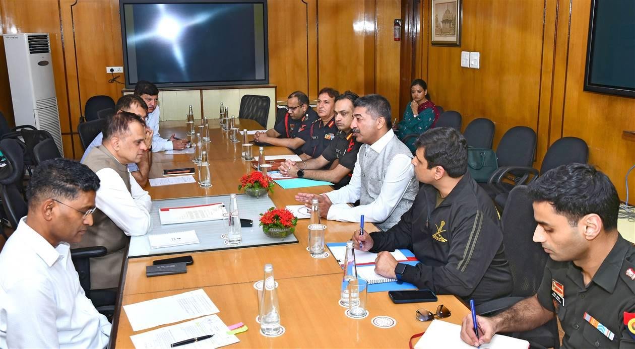 Meeting Held on Land Allocation for Army Welfare Housing Organisation’s Residential Project in Neemrana