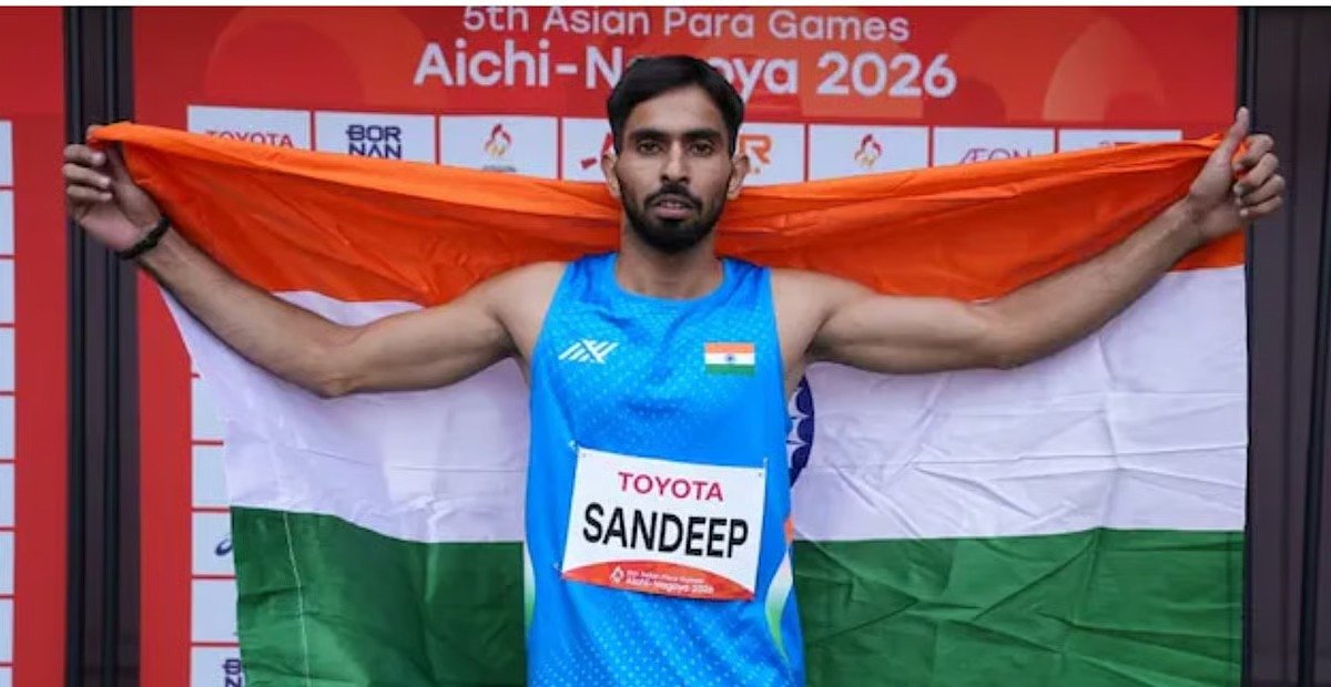 Asian Para Games 2026: Henny Sets World Record for Javelin Gold as Sandeep Wins 400m Title; India Crosses 100-Medal Mark