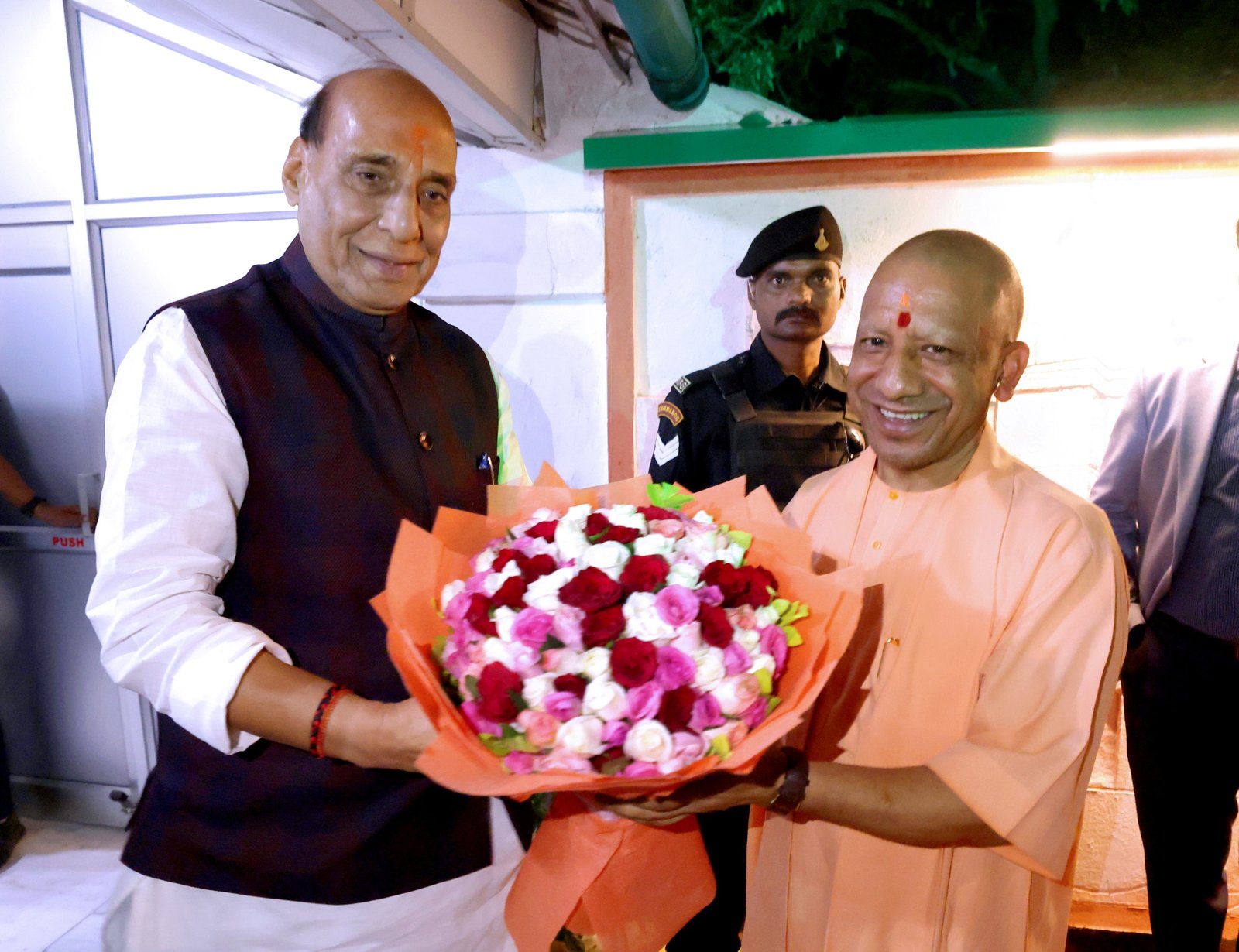 Rajnath Singh Arrives in Varanasi for IAF Air Show; PM Modi to Inaugurate Arvind Garment Unit