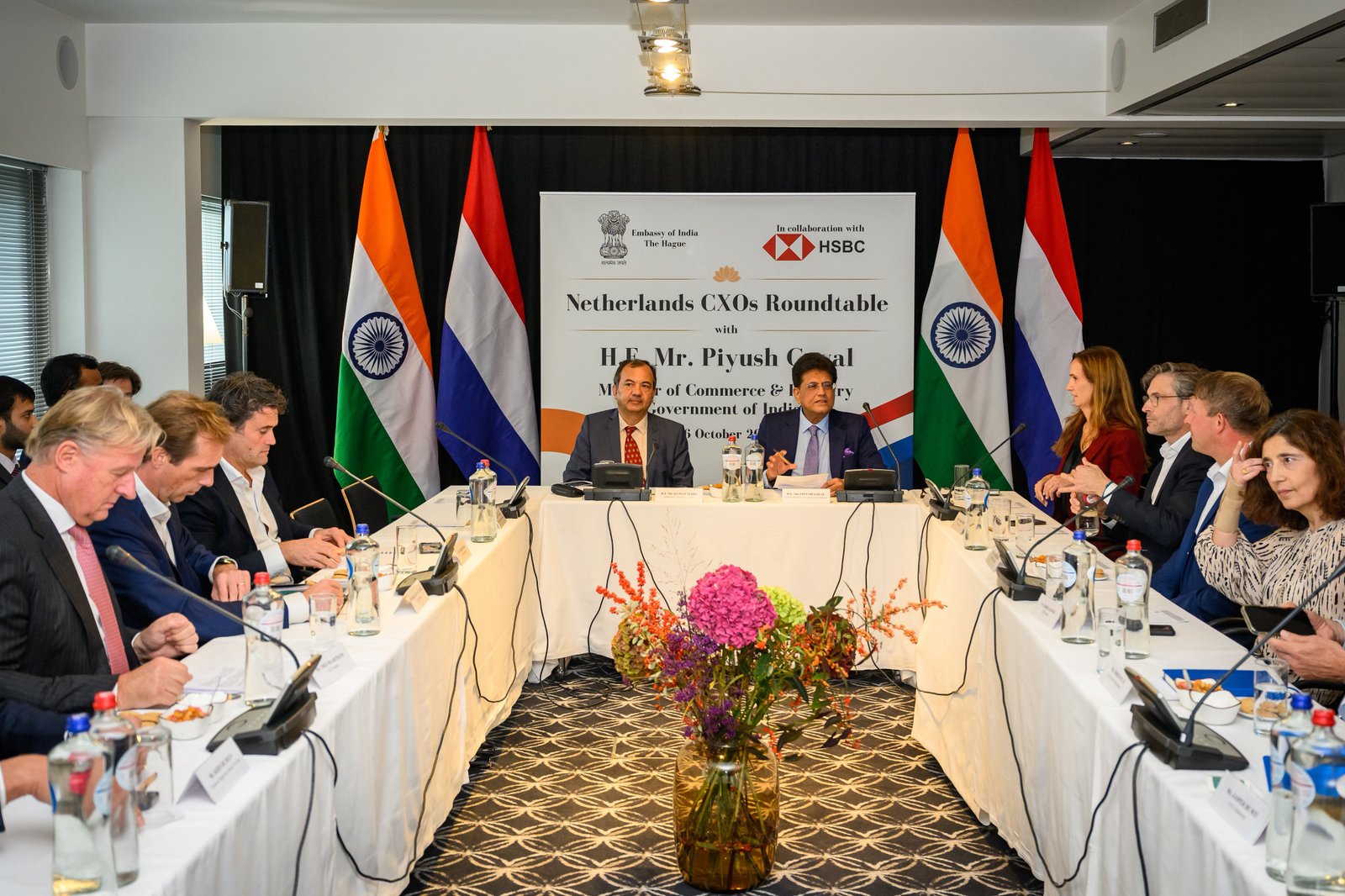 Piyush Goyal Holds High-Level Engagements in the Netherlands to Strengthen Bilateral Trade and Investment Ties