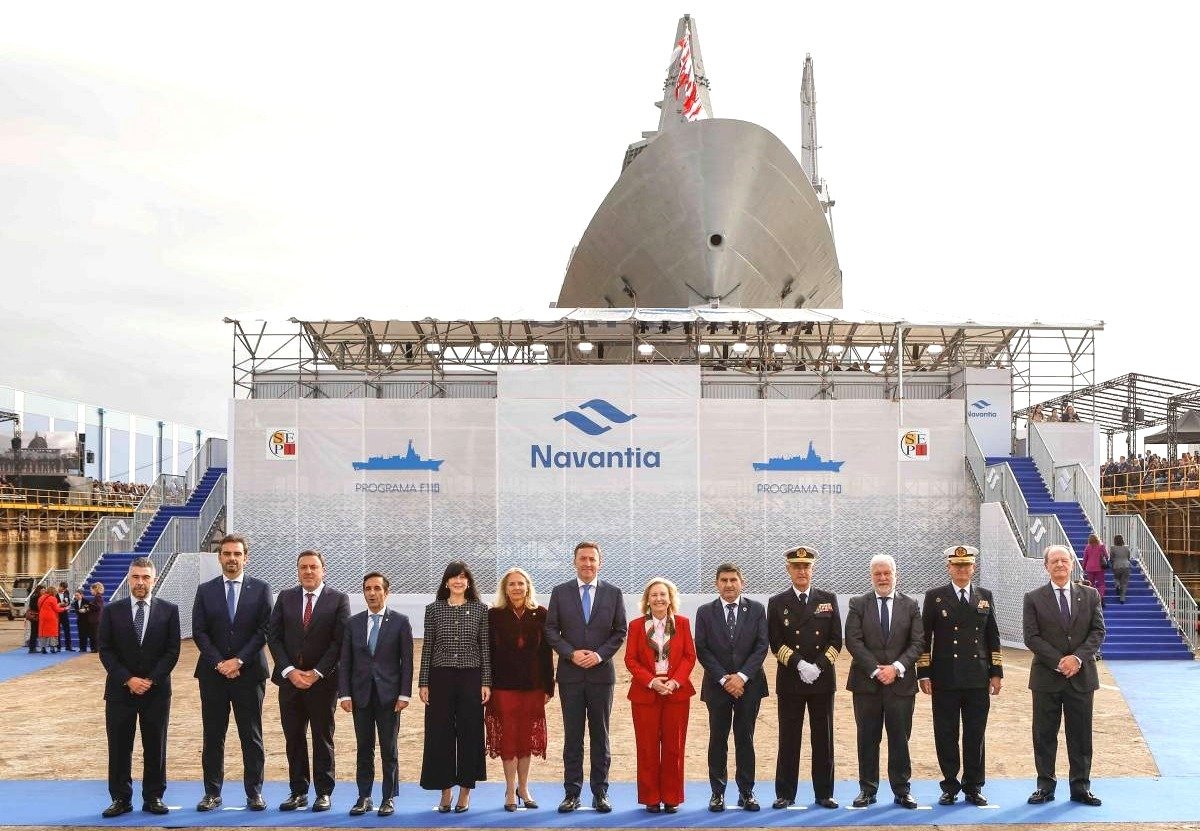 Spanish Navy Launches Its Second Frigate Four Months Ahead Of Schedule.