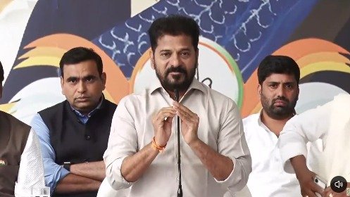 Revanth Reddy Accuses KCR of Attempting to Grab ₹50,000 Crore Miyapur Land, Vows to Protect Public Assets