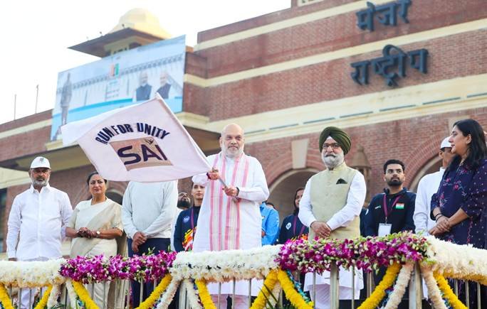 Amit Shah Flags Off ‘Run for Unity’ on Sardar Patel’s 151st Birth Anniversary